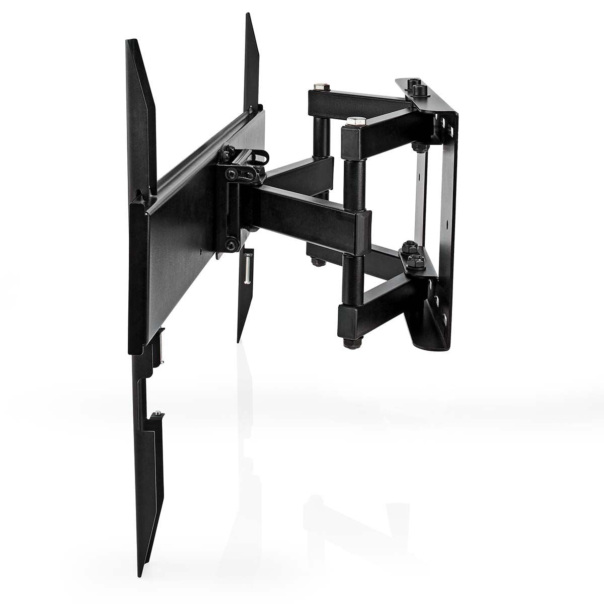 Nedis Full Motion TV Wall Mount | 37 - 80 " | Maximum supported screen weight: 35 kg | Tiltable | Rotatable | Minimum wall distance: 75 mm | Maximum wall distance: 330 mm | 6 Pivot point(s) | Steel | Black