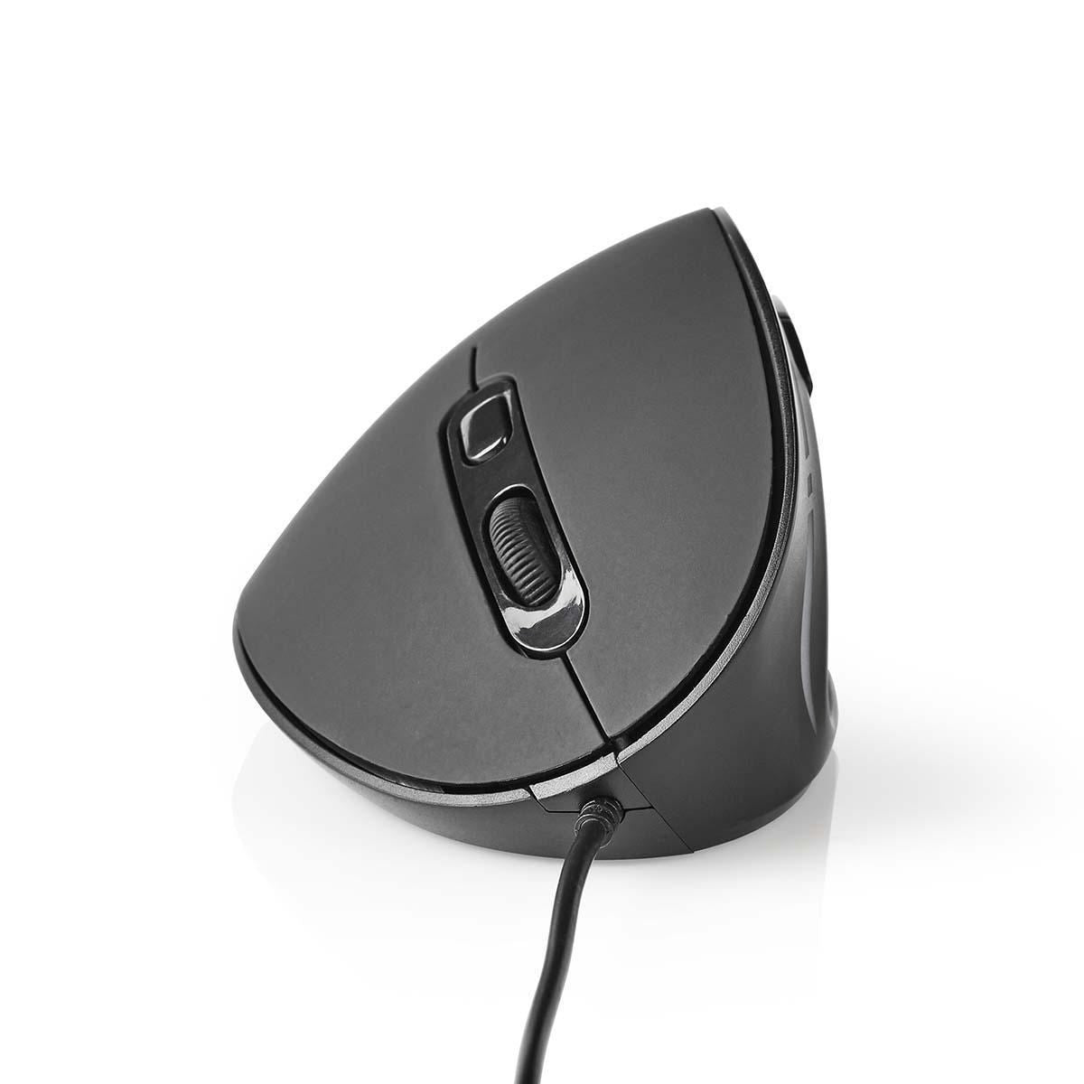 Nedis Wired Mouse | DPI: 1200 / 1800 / 2400 / 3600 dpi | Adjustable DPI | Number of buttons: 6 | Programmable buttons | Right-Handed | 1.60 m