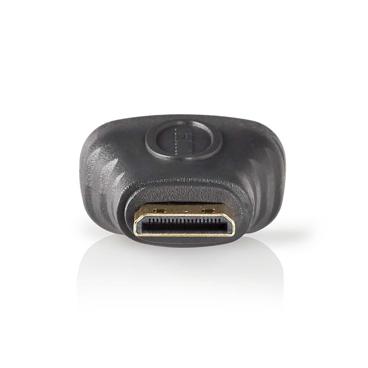 Nedis HDMI™ Adapter | HDMI™ Mini Connector to HDMI™ Female | Gold Plated | Straight | ABS | Anthracite