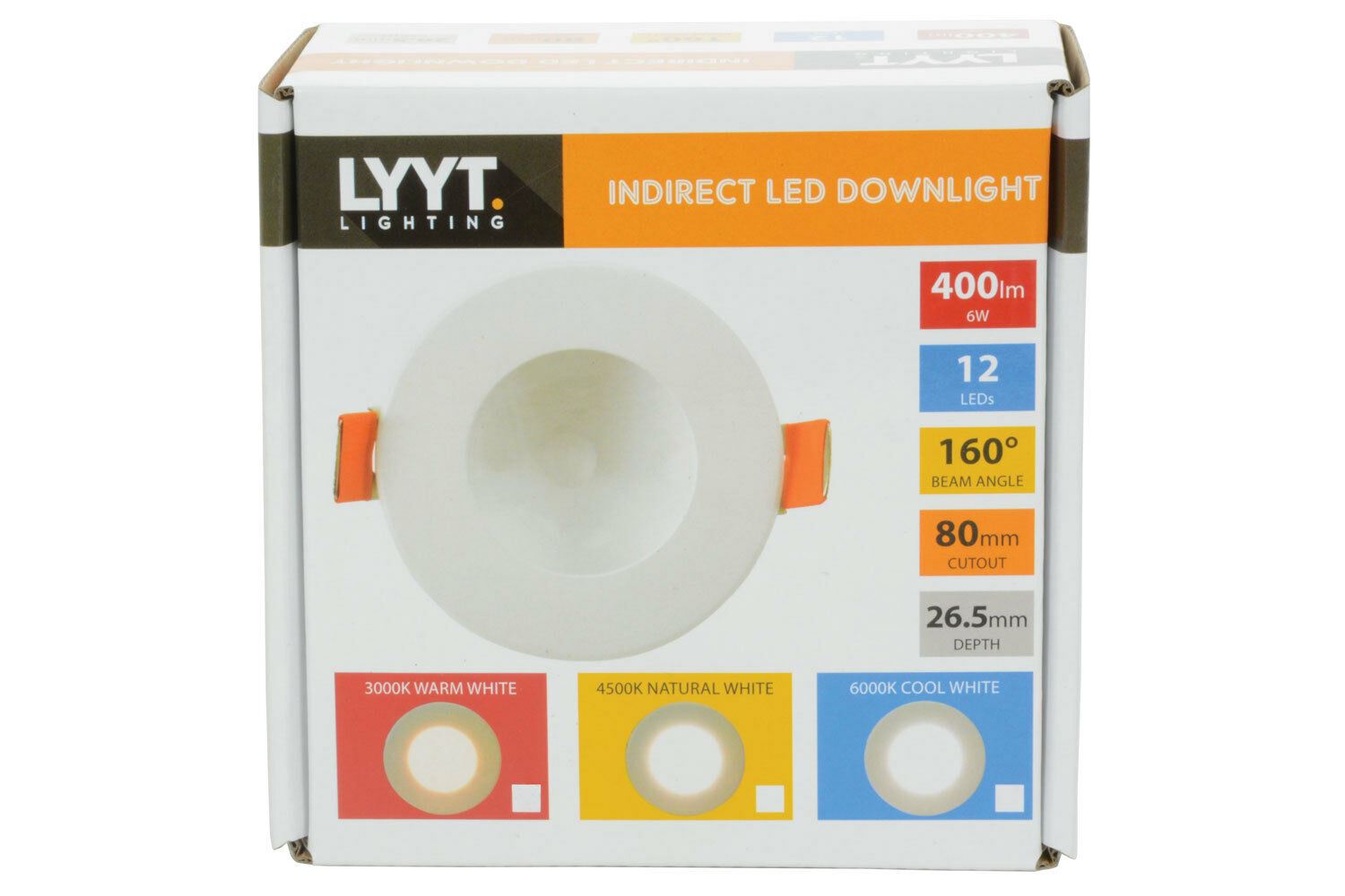 LYYT indirect Ceiling Recessed Fixed Ceiling Spotlights Spot Lights Downlight 6w