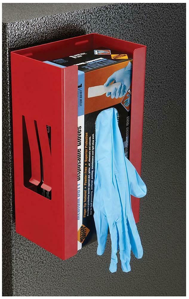Metal Magnetic Glove/Tissue Storage Dispenser - Wall Mountable