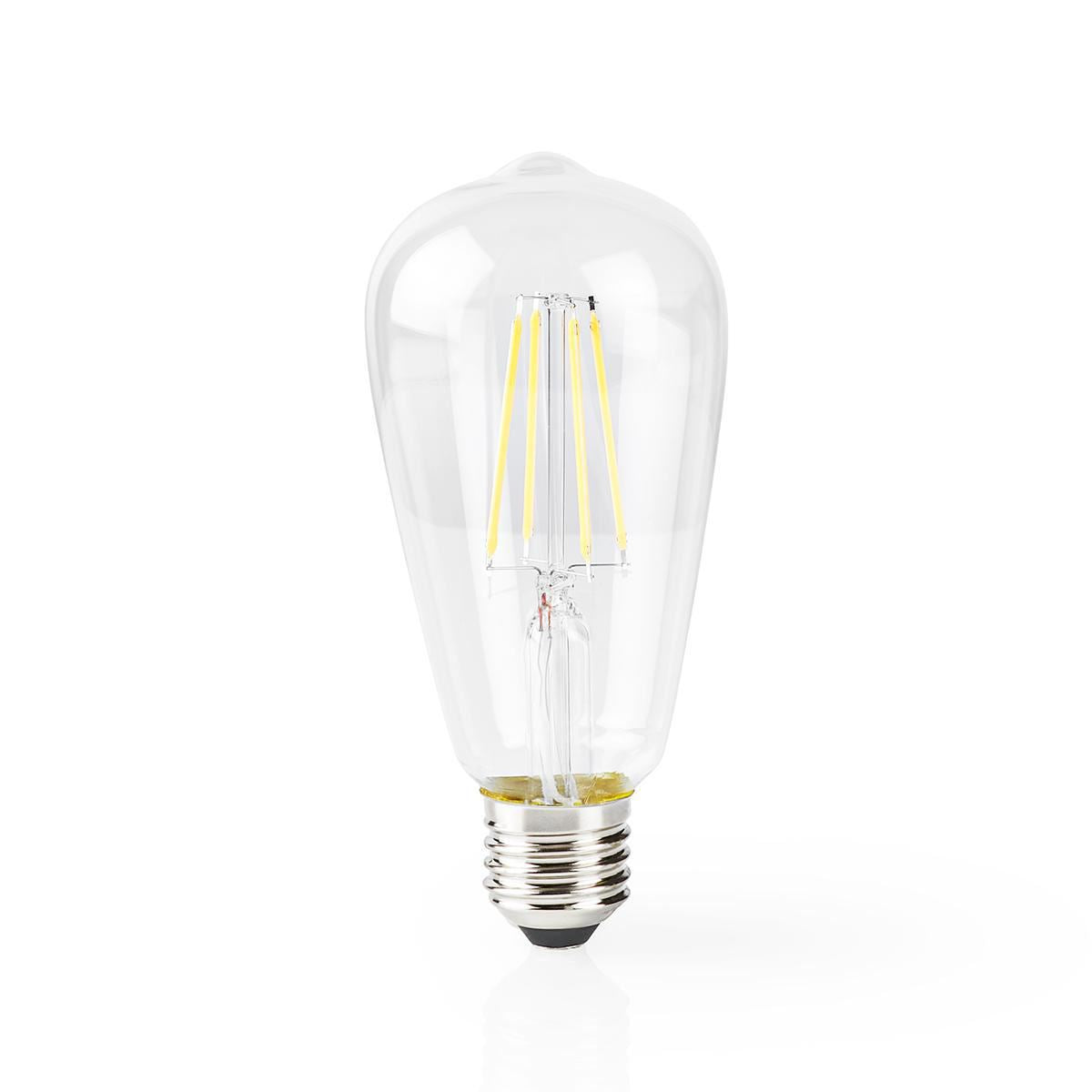 Nedis SmartLife LED Filament Bulb | E27 | 500 lm | 5 W | Warm White | 2700 K | Glass | Android™ / IOS | ST64 | 1 pcs