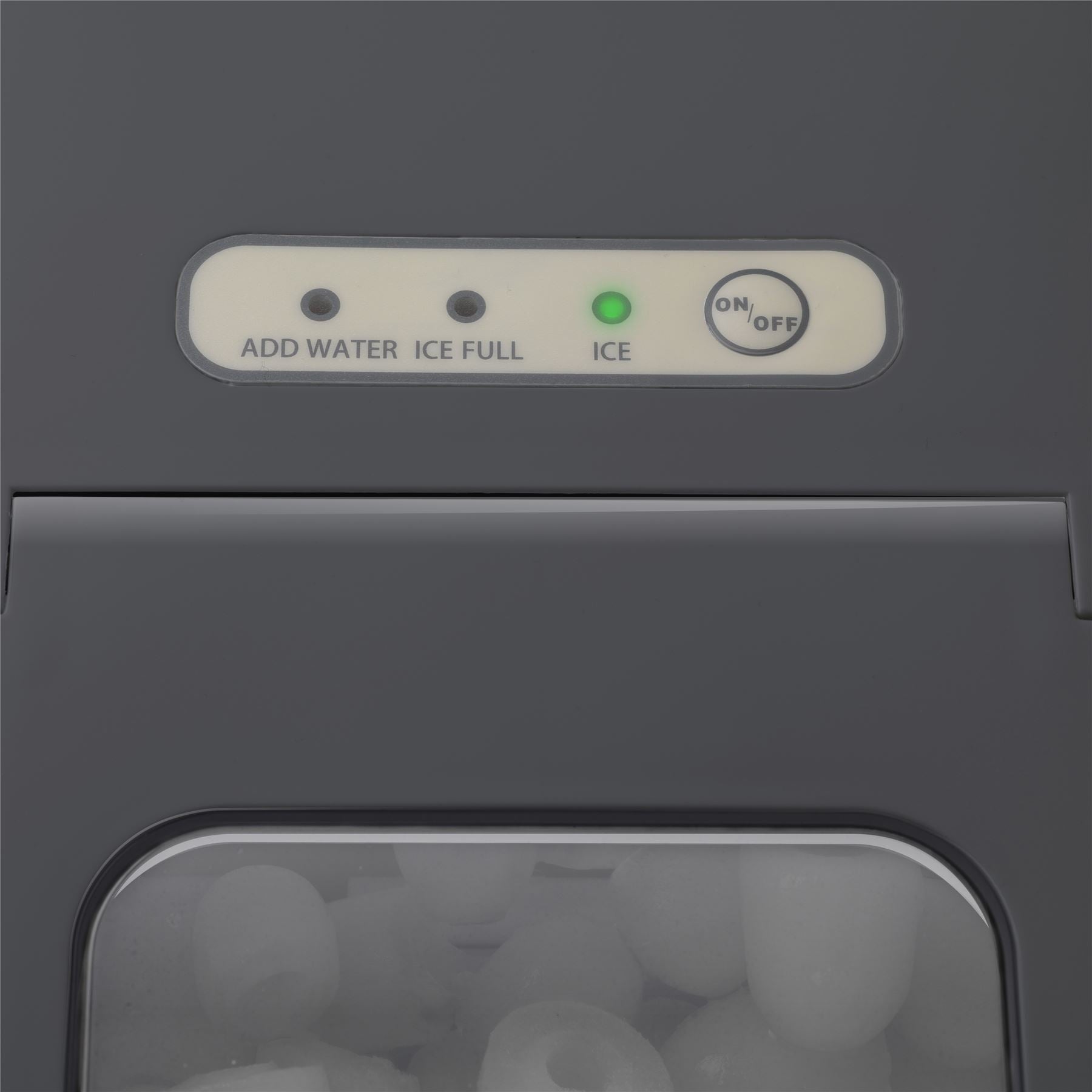 Gastronoma Ice Maker, 2 Sizes Cylindrical Ice Maker, Countertop Ice Machine, 15kg/Day, Self-Cleaning with Ice Scoop for Home//Kitchen/Office/RV - Black