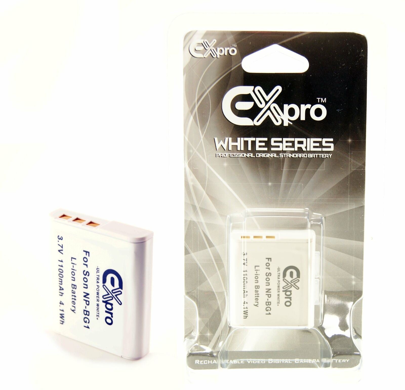 Ex-Pro NP-BG1, NP-FG1 Sony Ultra White Series Li-on Digital Camera Battery