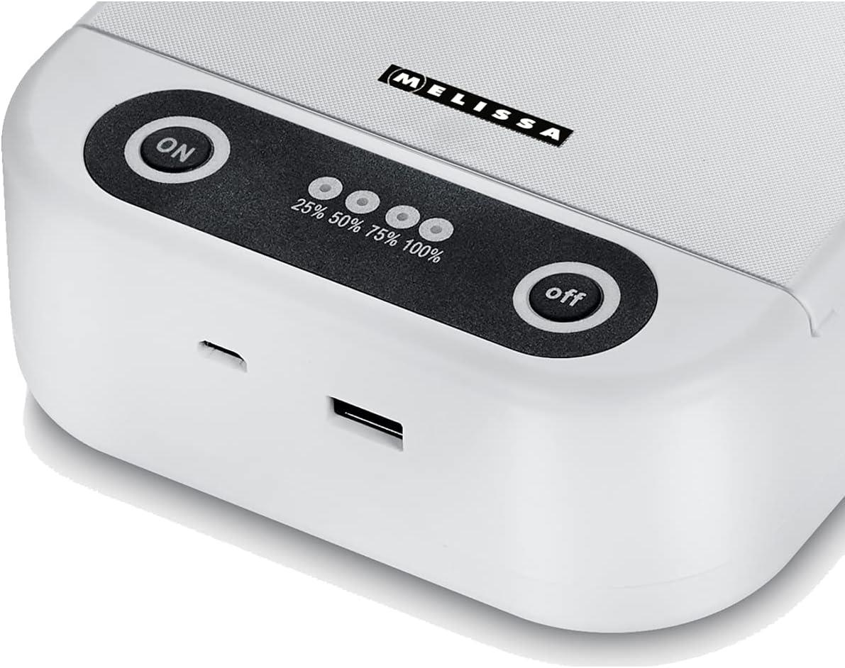 MELISSA Multifunctional Mini Device UV Steriliser Box, USB Powered, Mobile phones, Airpods, Keys, Jewelry etc