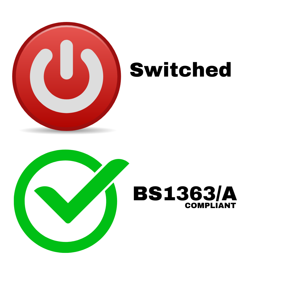 8 Gang 3m Mains Extension Lead Socket Individually Switched 13A with Surge Potection - White