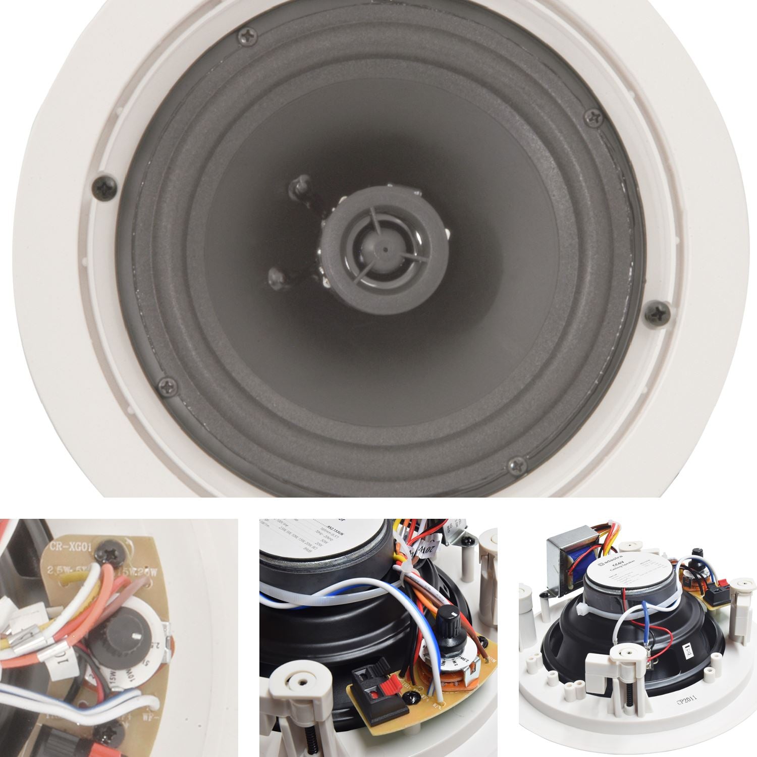 Adastra CC6V 100V Quick Fit Recessed Ceiling Speaker with Control 6."5 Inch
