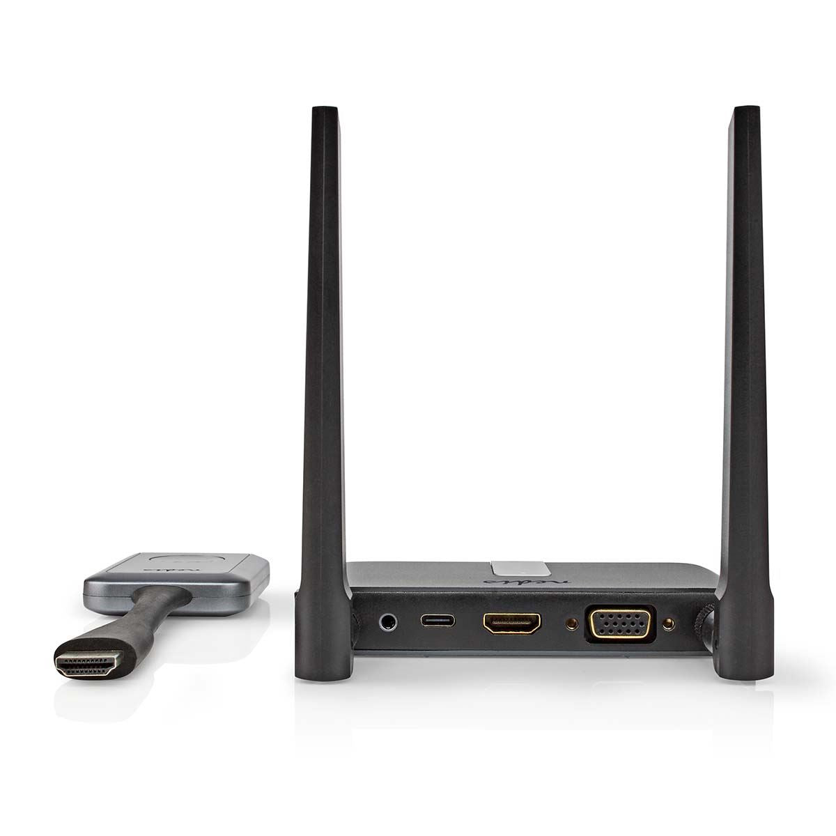 Nedis Wireless HDMI™ Transmitter | Wi-Fi | 2400-5000 MHz | 30.0 m (line of sight) | Maximum resolution: Full HD 1080p | 1.65 Gbps | ABS | Grey