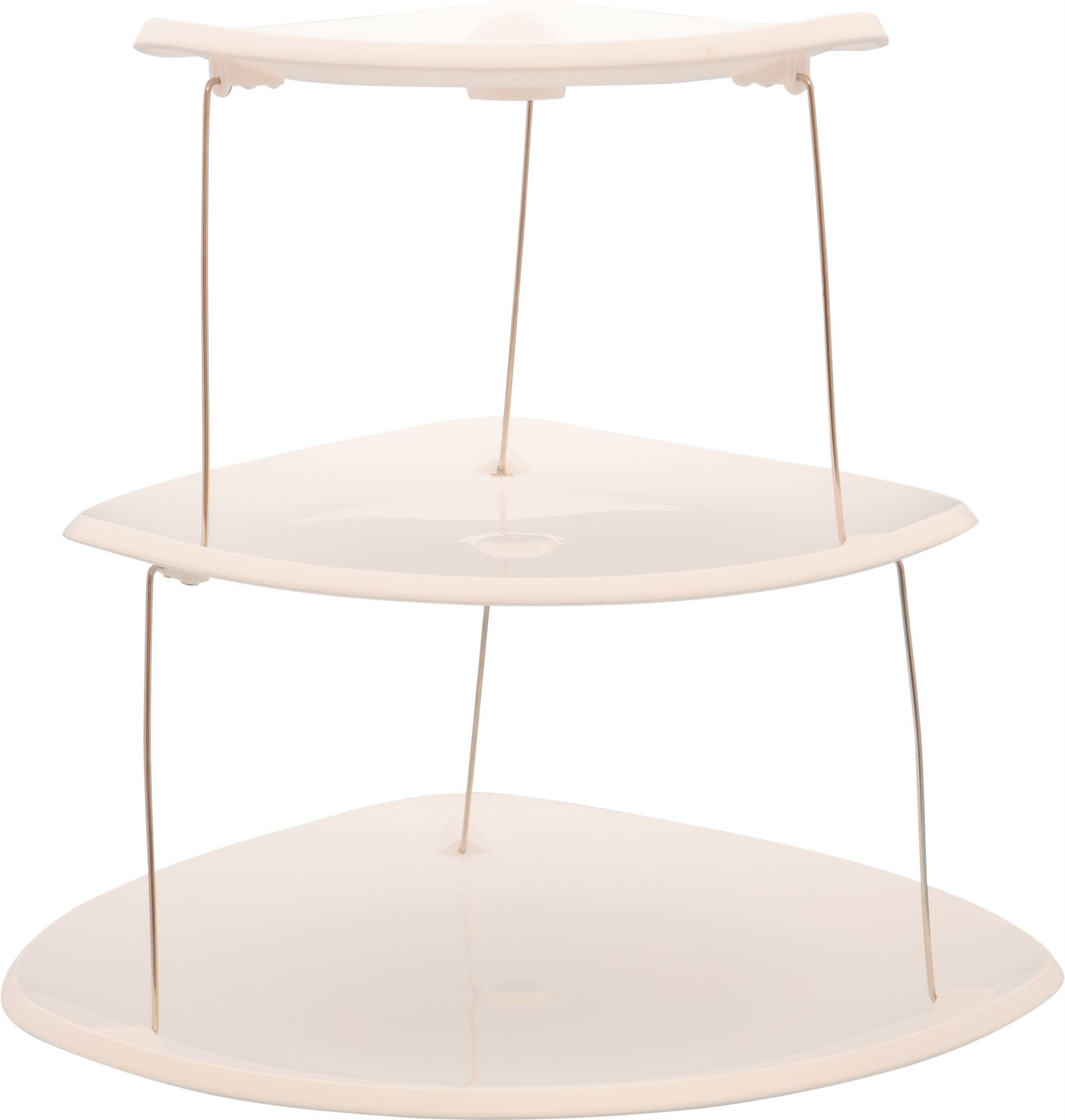 3 Tier Cake Stand Afternoon Tea Kids Party Wedding Muffin Cupcake Twist-Fold Away