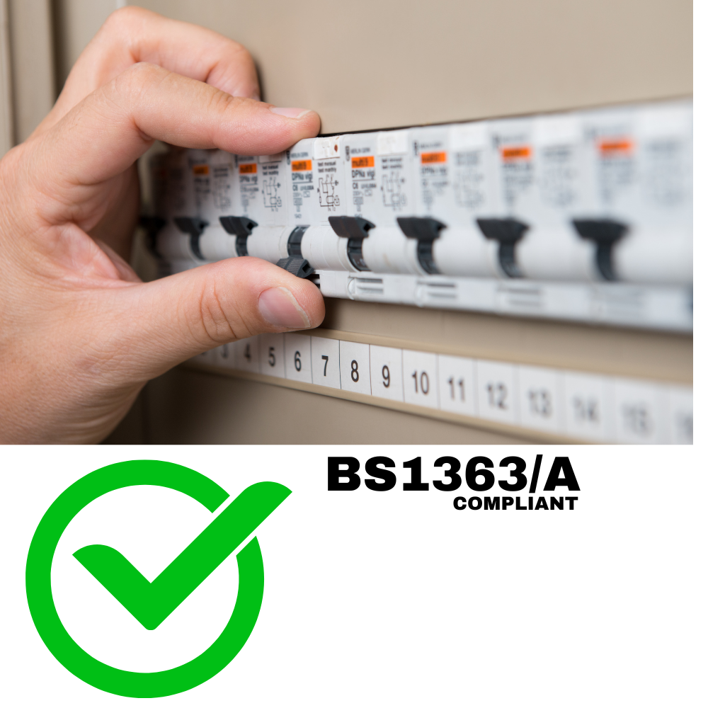 4 Gang 2m Mains Extension Lead Socket Surge Protected 13A with USB Charge Ports - White