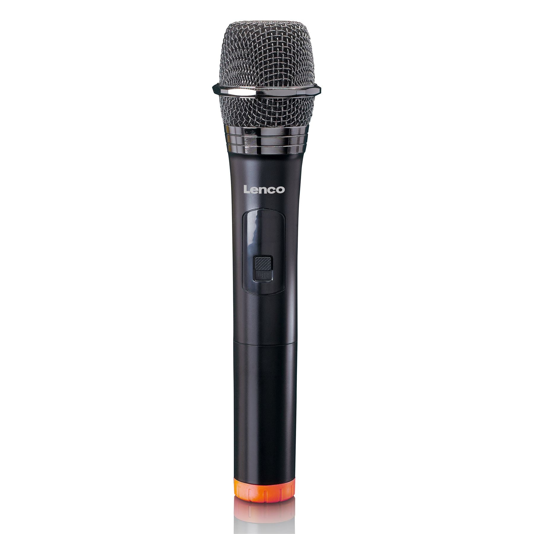 Lenco Wireless Microphone for PA / Karaoke | 6.35mm Connection | Battery Powered Receiver