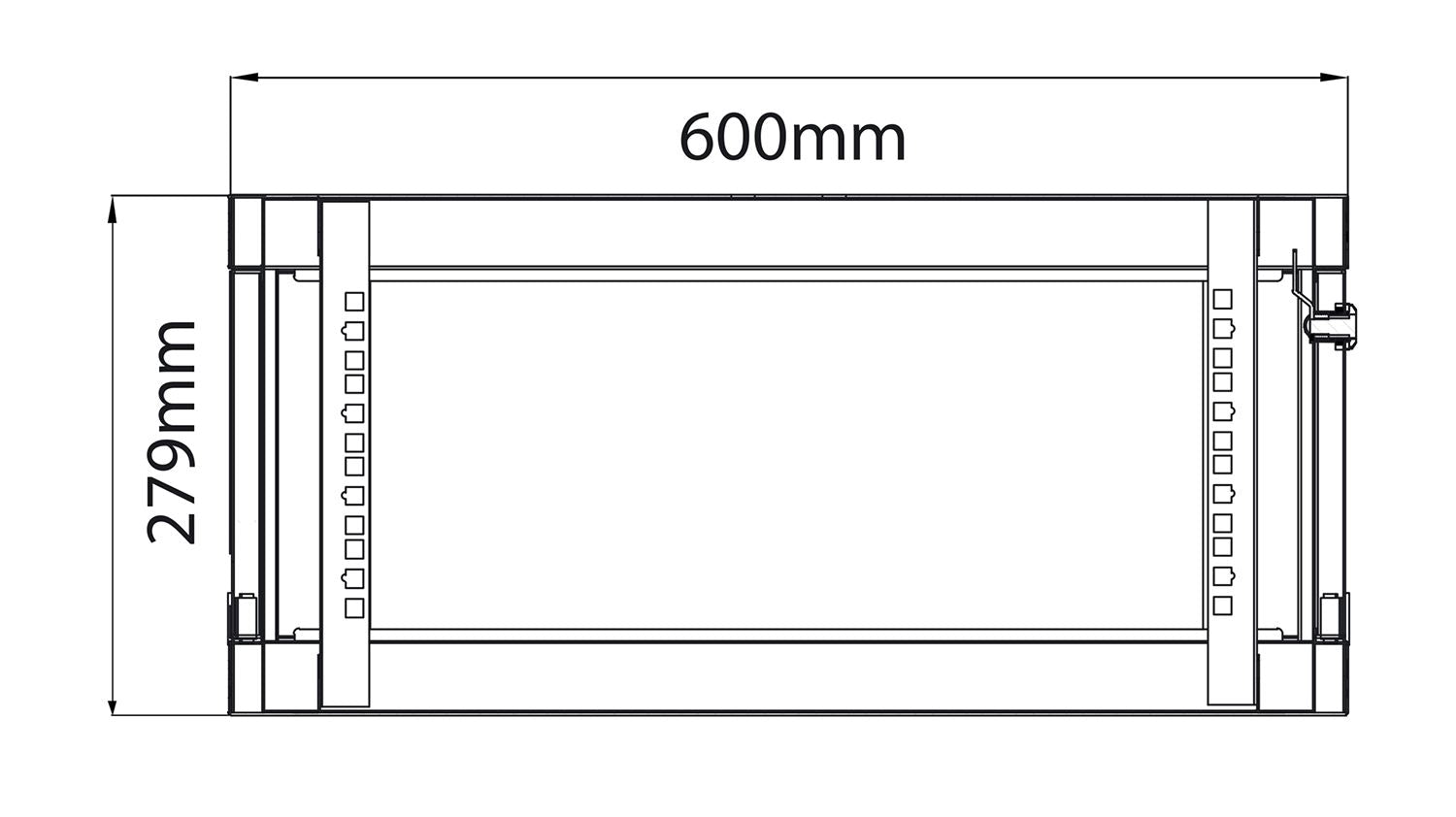 Adastra 19" Rack Cabinet with Glass Door 4U x 450mm Deep