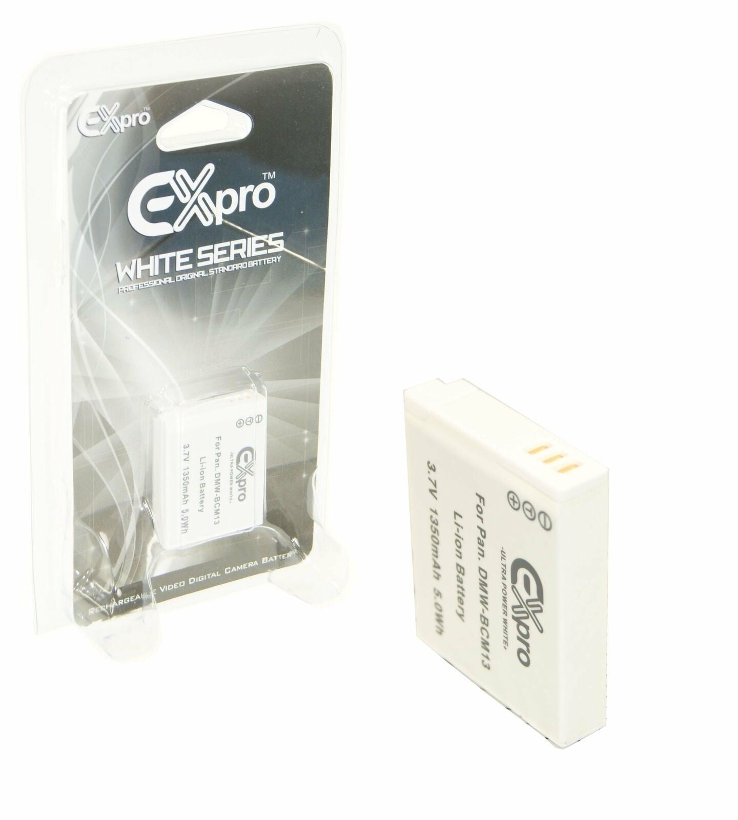Ex-Pro DMW-BCM13, DMW-BCM13E, DMW-BCM13PP Panasonic White Series Li-on Digital Camera Battery