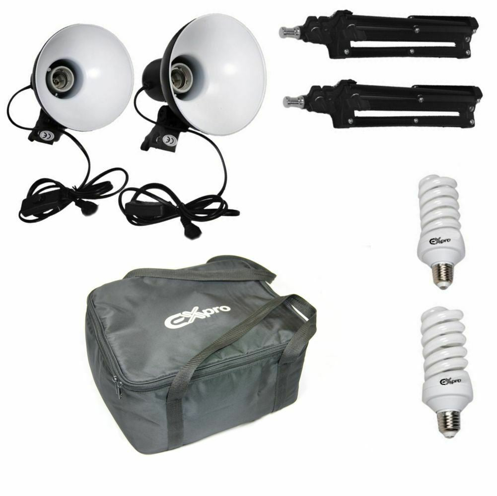 Ex-Pro Photographic Pro180 Midi Day Light Set Continuous Lighting Kit for Tents/Cubes