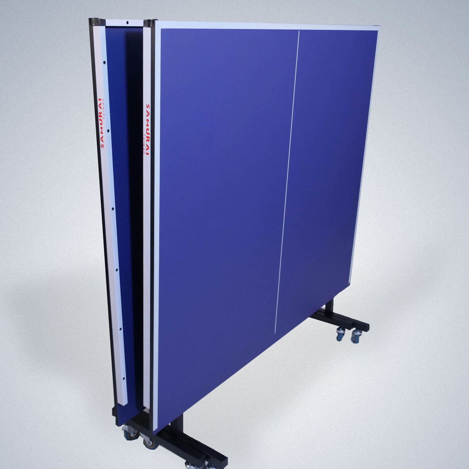 The Man Cave Project Foldable Table Tennis Table, Premium Ping Pong Surface with Centre Net, 2x Paddles and 2x Balls - Purple