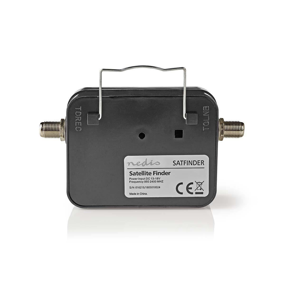 Nedis Satellite Signal Strength Meter | 950-2400 MHz | Input sensitivity: 83 dB | Output level: 102 dBuV | Black