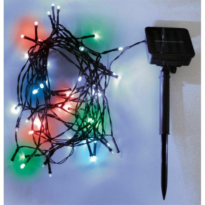 500x Mini LED Multi Coloured  Outdoor Xmas Tree Lights 50m Solar Powered