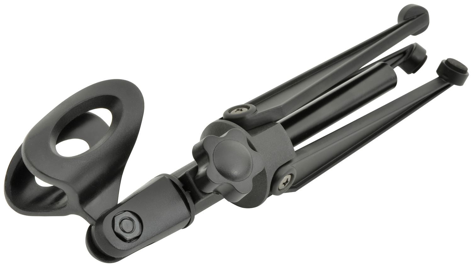 QTX Desktop Table Adjustable Metal Tripod Microphone Mic Stand Holder With Clip