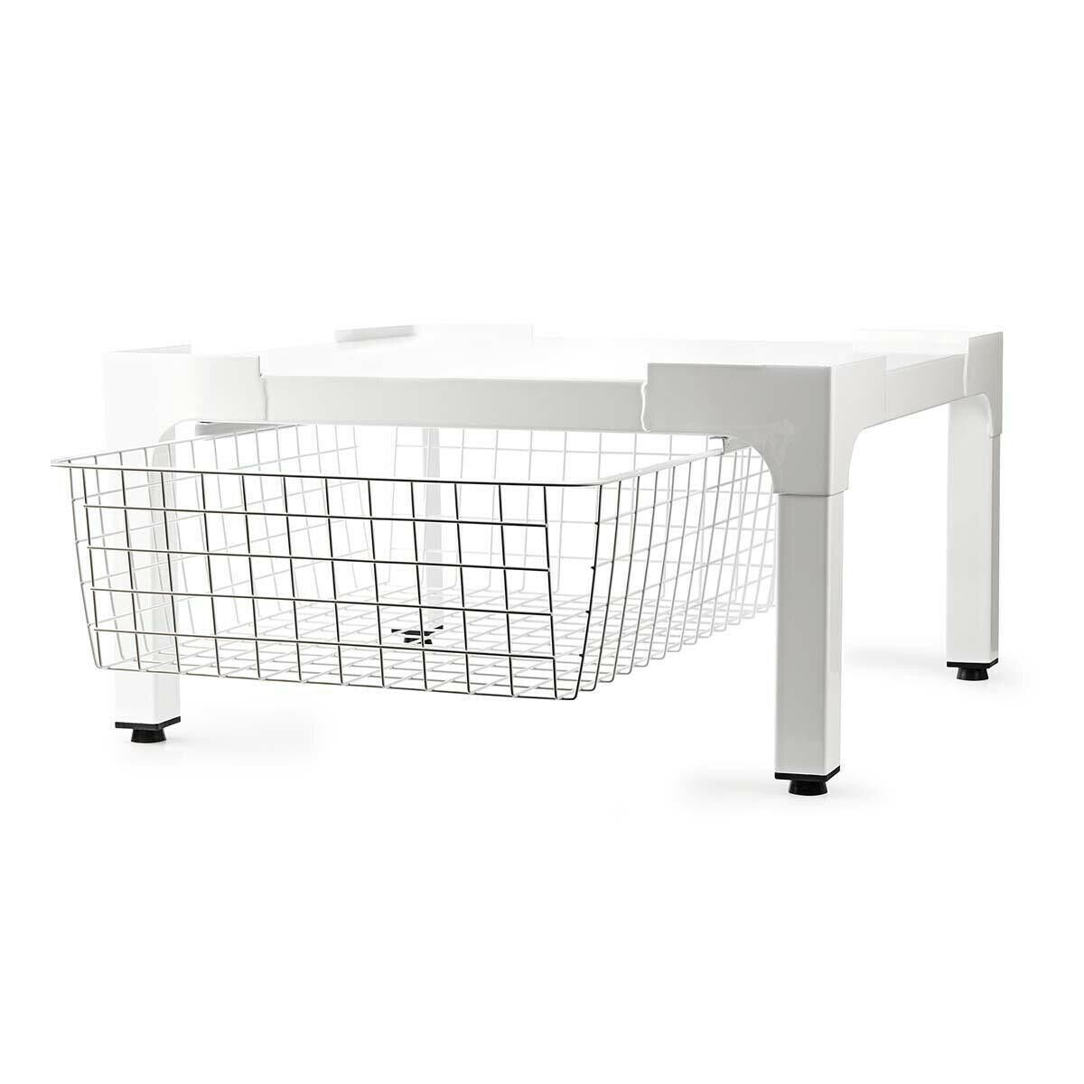 Nedis Stand for Washing Machine & Dryer | Wire basket | 200 kg | White
