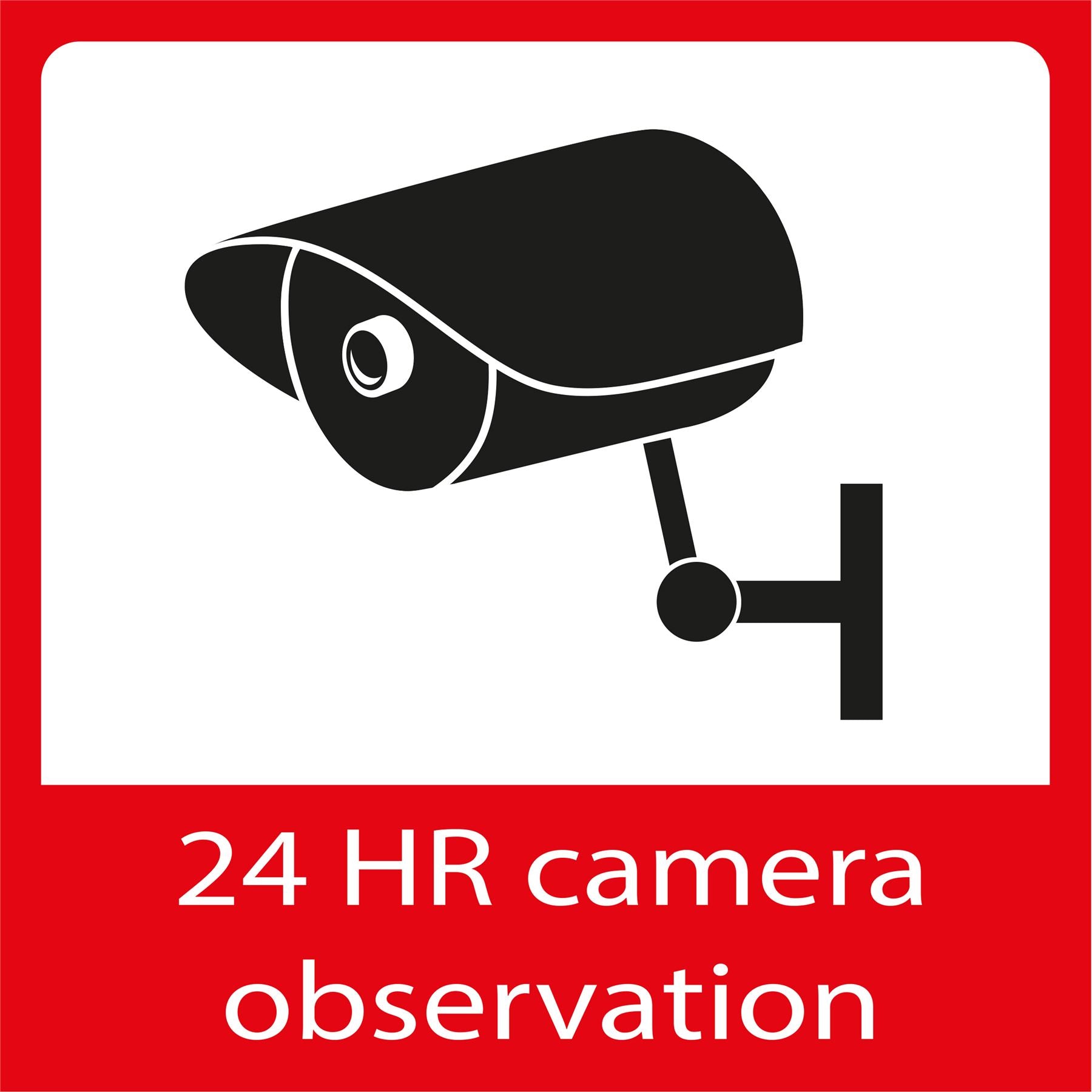 Alecto Warning Window Sticker CCTV Camera Surveillance | Pack of 5