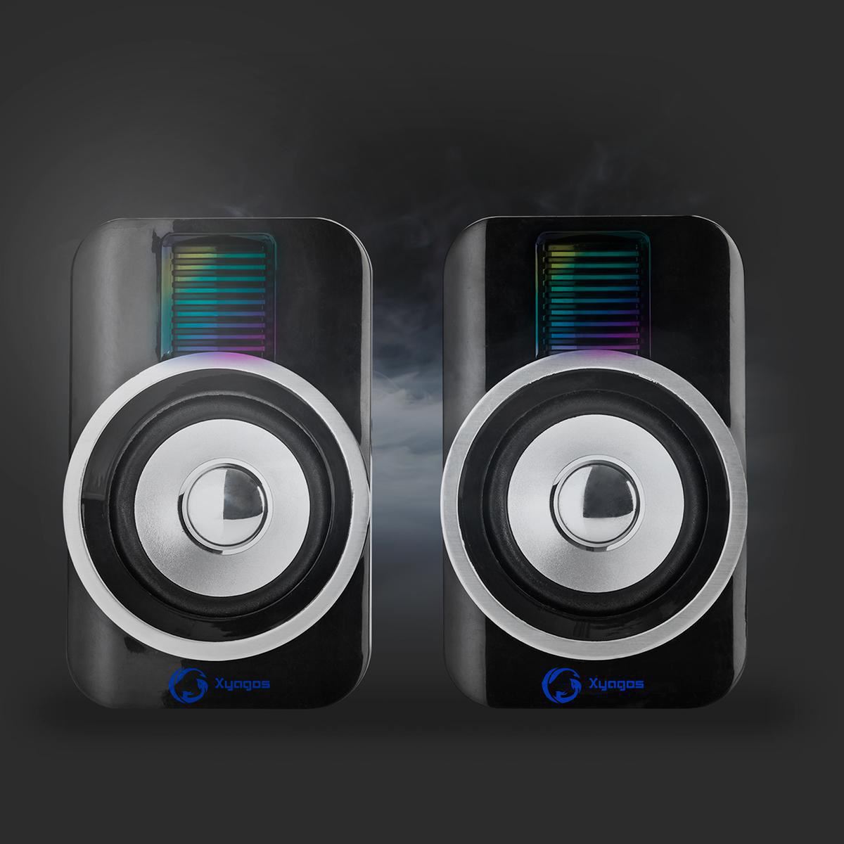 Nedis Gaming Speaker | Speaker channels: 2.0 | USB Powered | 3.5 mm Male | 30 W | RGB | Volume control