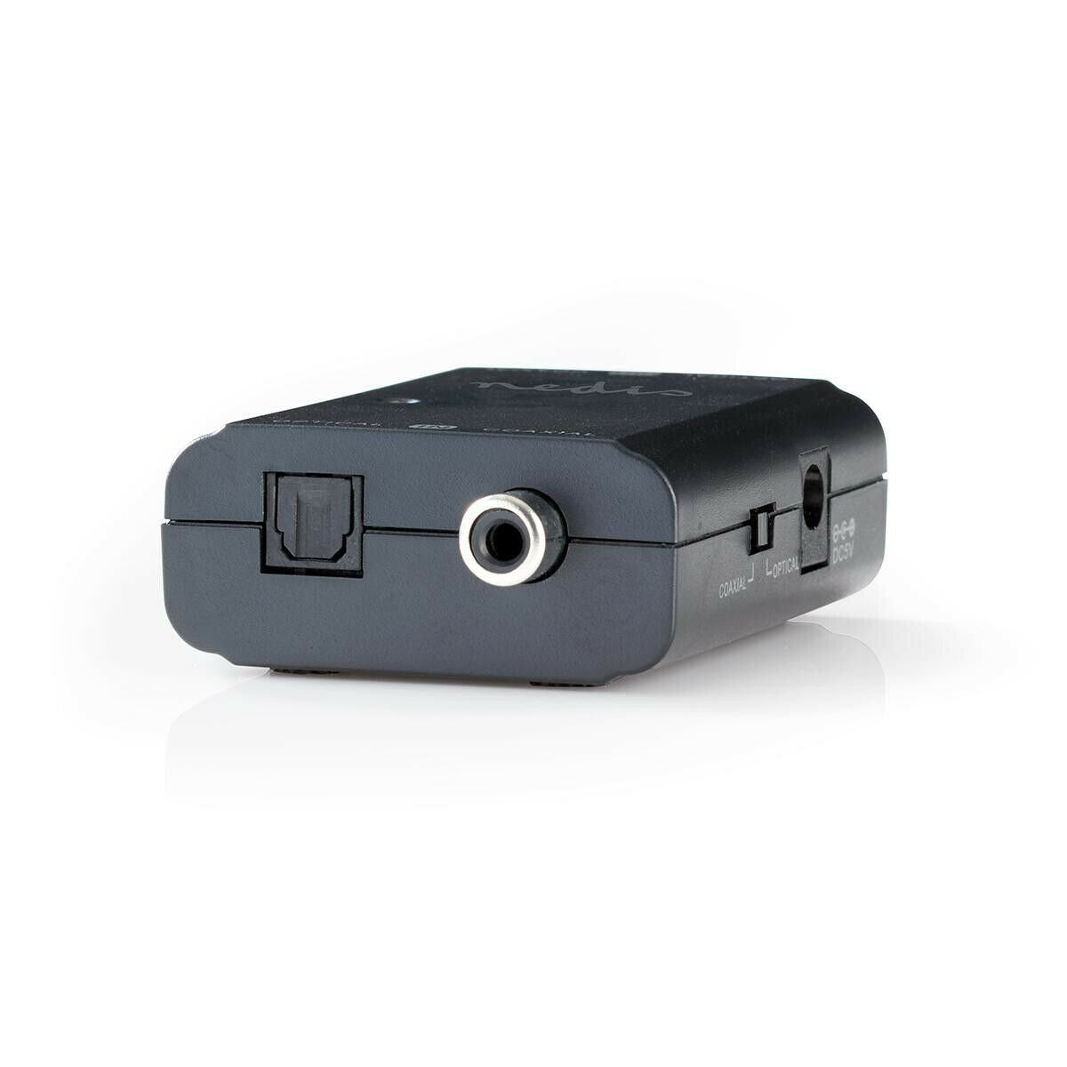 Nedis DAC Digital Audio Converter RCA S/PDIF Optical 2-Way Bi-Direction Converter Adapter