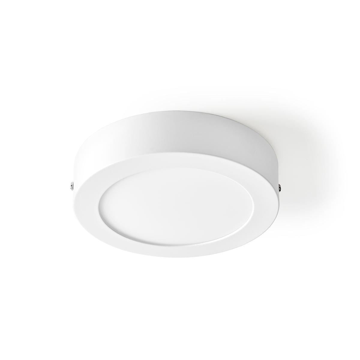 Nedis SmartLife Wi-Fi Ceiling Light 17cm Round 12W Warm/Cool White App Controlled / Alexa Google