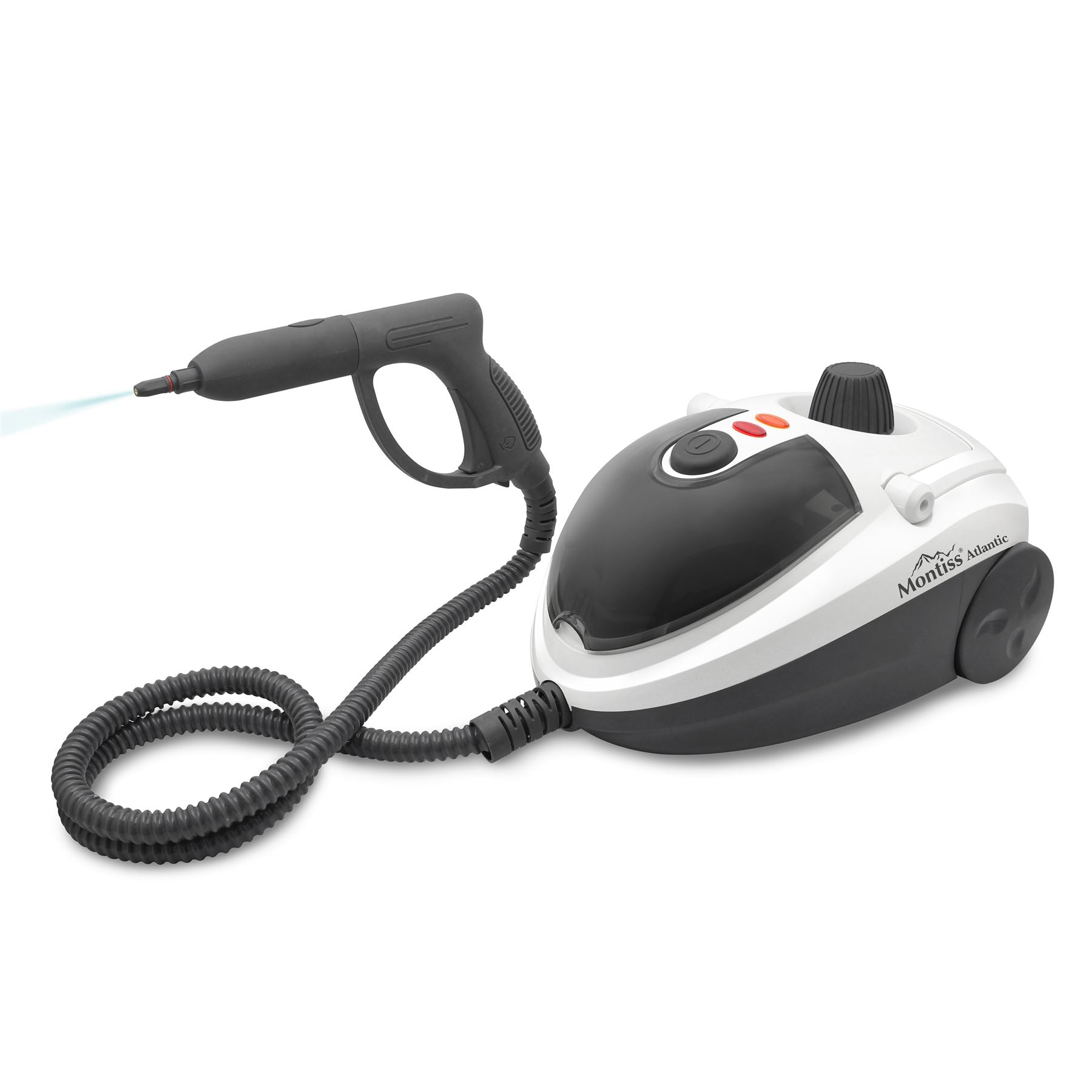 MONTISS Multipurpose Steam Cleaner with 1.2 L Water Tank & 11 Accessories, 1500W High-Temp & Chemical-Free Powerful Steamer Cleaner for Floor, Carpet, Window, Car