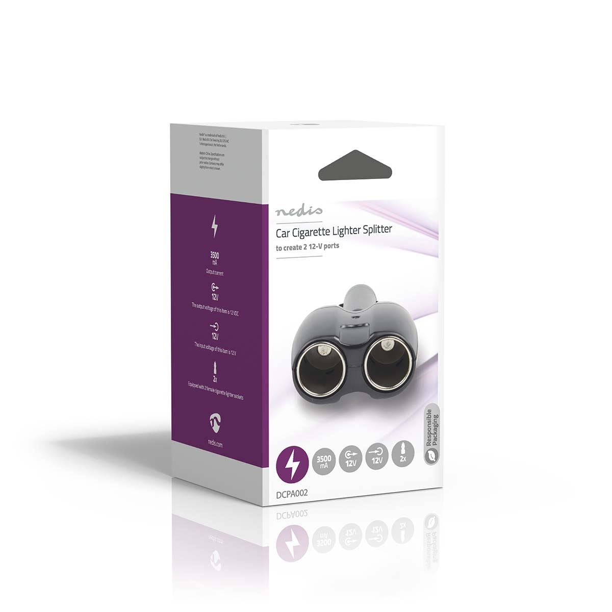 Nedis Universal DC/DC Power Adapter | Car Adapter | 120 W | Input voltage: 12 V DC | 12 V DC | Maximum output current per port: 10 A | Black