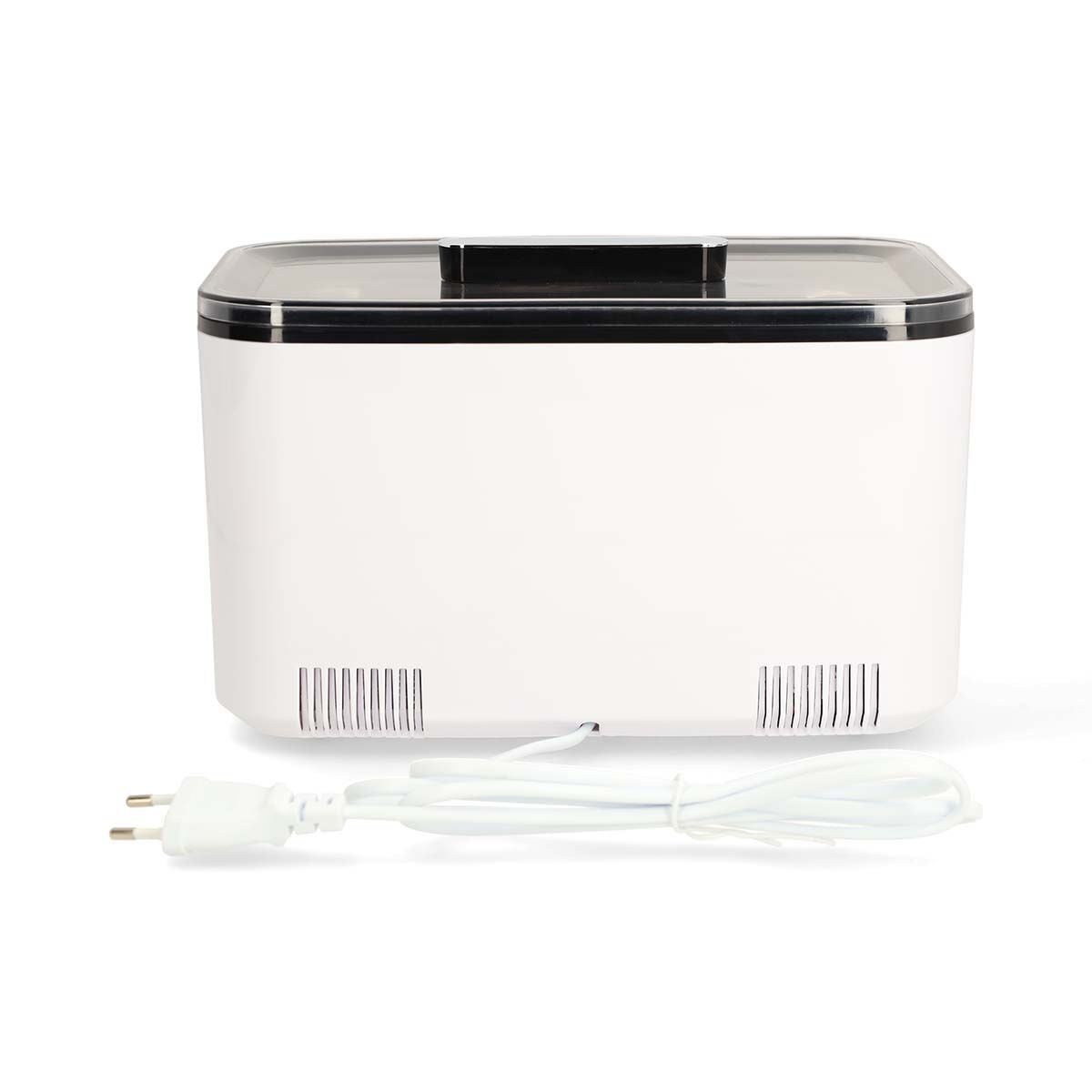 Nedis Digital Ultrasonic Jewellery Cleaner, 1800 ml Tank, 43 kHz Sonic Cleaning, 3 Modes with LED Timer – White