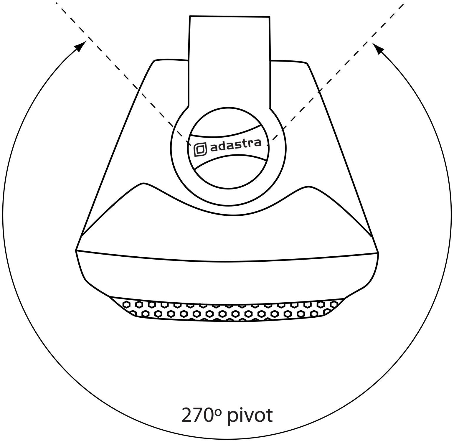 Adastra BC Series BC4V-B 100V Indoor 4" background speaker Black