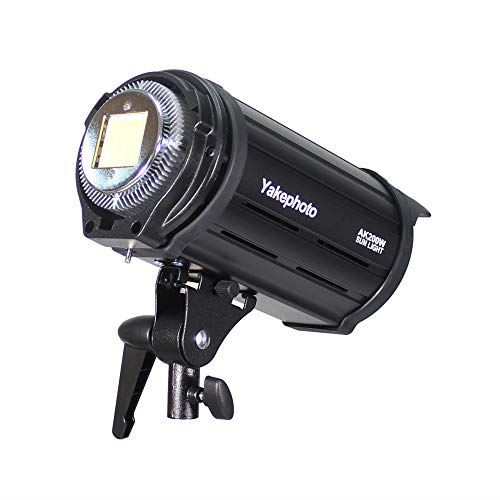 Ex-Pro Yakephoto 200W LED Video Light CRI 95+ 5700K 200K Dimmable Continous Light with Bowens Mount and Remote Control for Studio Photography Shooting