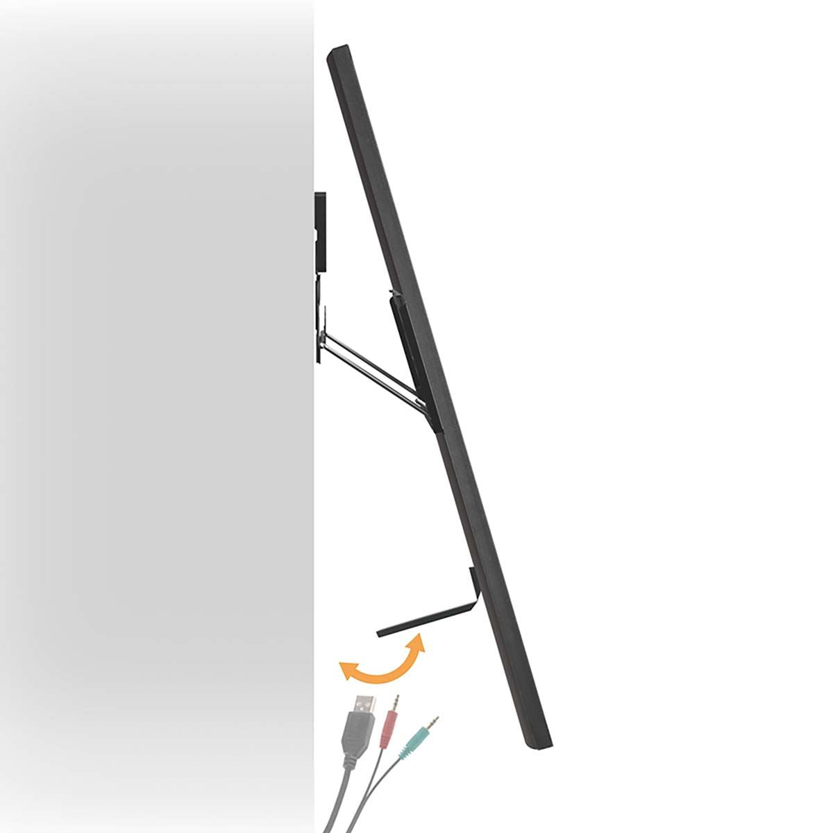 Nedis Fixed TV Wall Mount | 43 - 100 " | Maximum supported screen weight: 75 kg | Minimum wall distance: 9.50 mm | Steel | Black