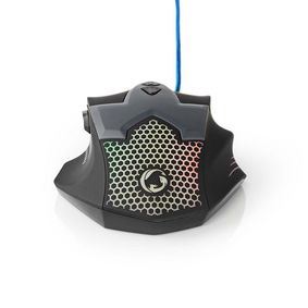 Nedis Gaming Mouse | Wired | 800 / 1200 / 1600 / 2400 dpi | Adjustable DPI | Number of buttons: 7 | Right-Handed | 1.50 m | LED
