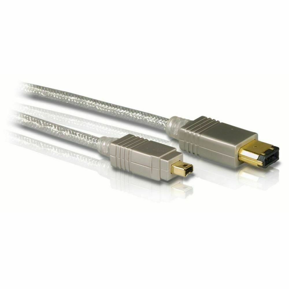 2m IEEE1394 Firewire 4 Pin Male to 4 Pin Male Metal Cable Cable