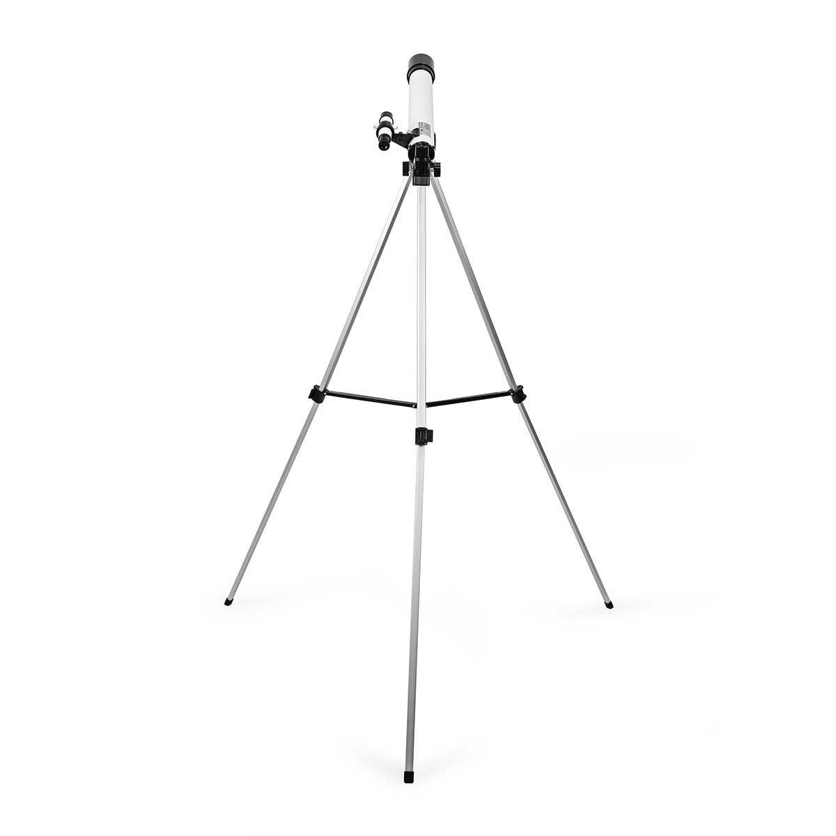 Nedis Telescope | Aperture: 50 mm | Focal length: 600 mm | Finderscope: 5 x 24 | Maximum working height: 125 cm | Tripod | Black / White