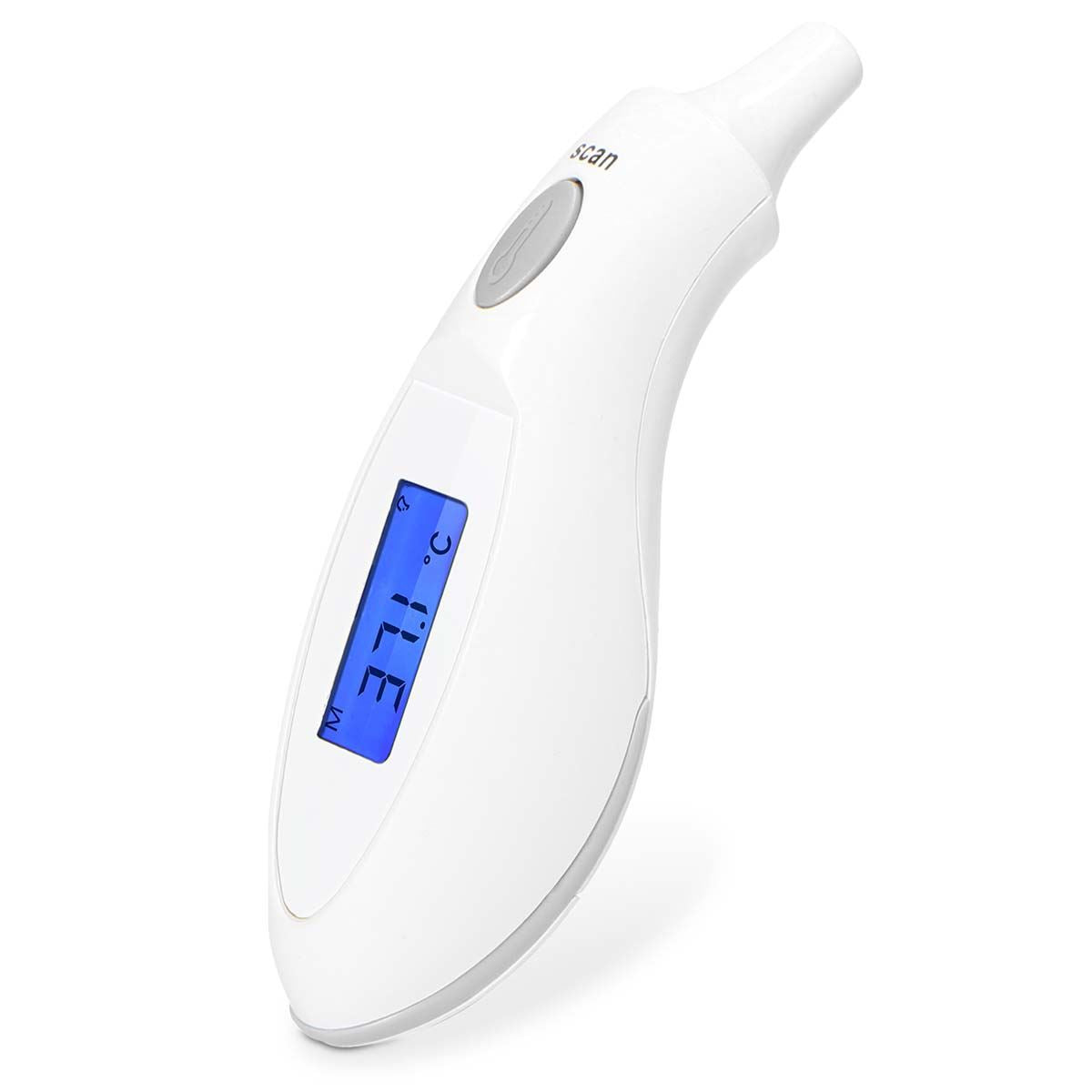 Alecto Ear Thermometer for Adults and Kids, Infrared Temperature Thermometer for Children, Digital Baby Body Thermometers with Save Function