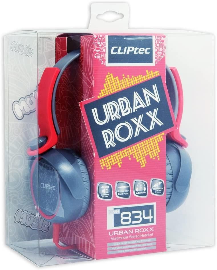 CLiPtec URBAN Dynamic Stereo Multimedia Headset with Microphone - Red