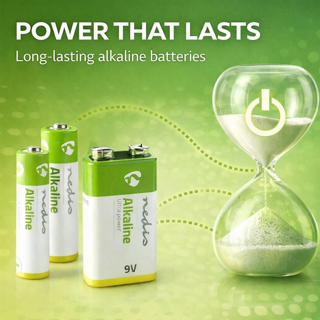 Nedis Alkaline Battery 9V | 6LR61 | 1-Pack