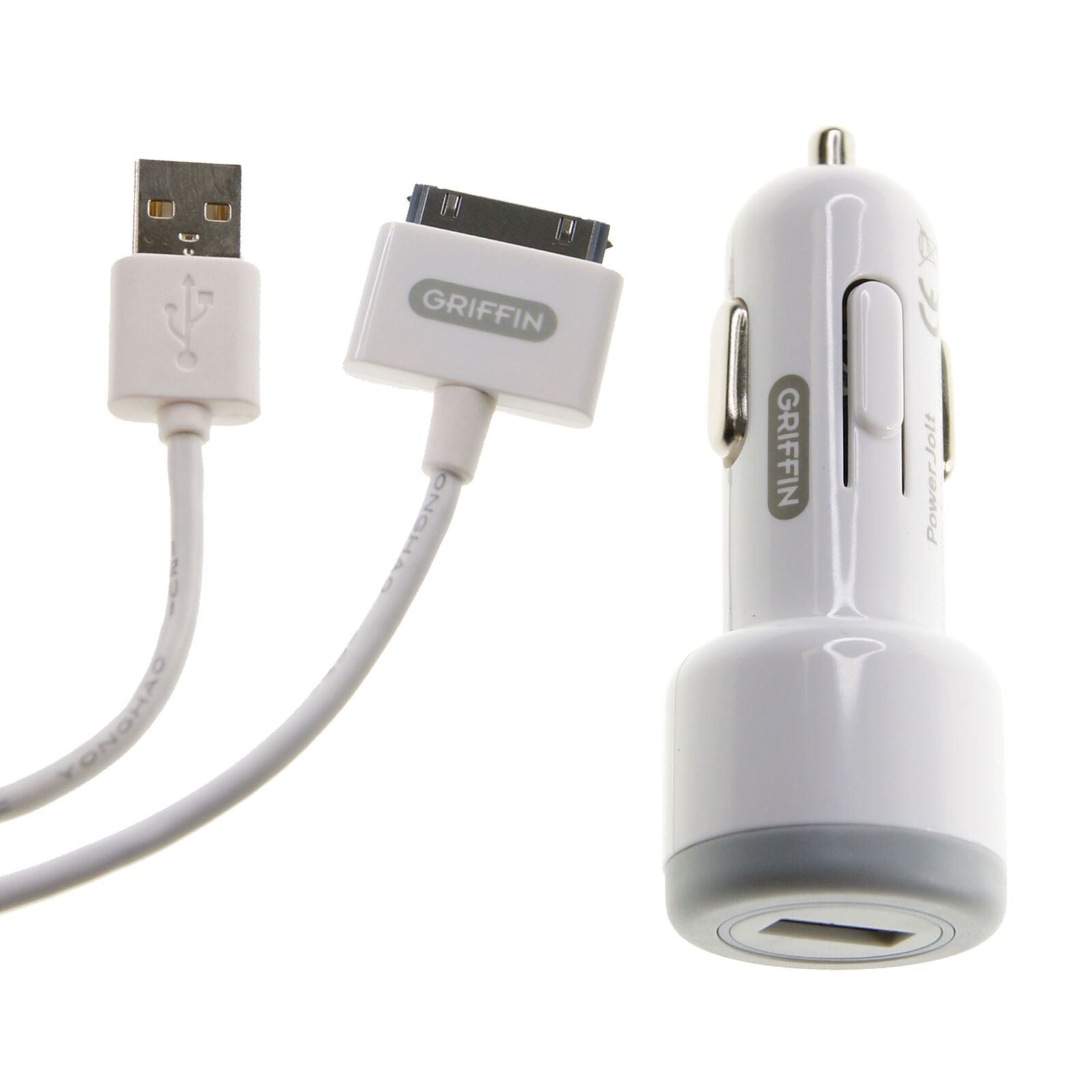 Griffin Old Type iPhone iPod USB Cable 30 Pin with USB In-Car Charger