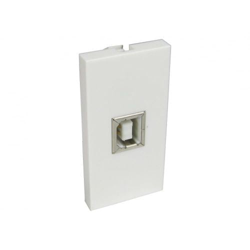 Ex-Pro 1x USB Type B Euromod Face Plate Keystone - Pigtail Type