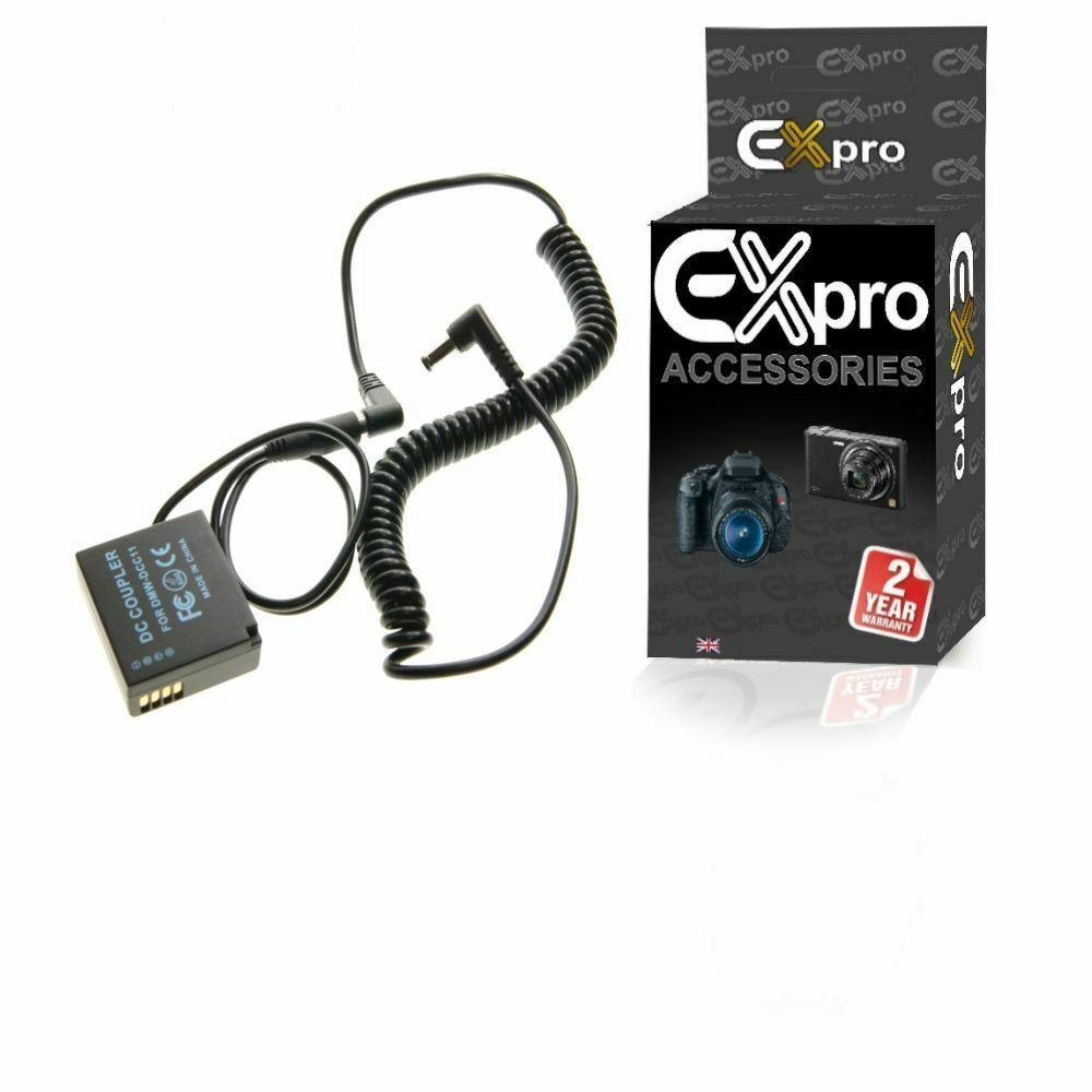 Ex-Pro Panasonic DMW-DCC11 DMW-BLE9E Coupler Cable for Ex-Pro Rechargeable Battery Power System for Panasonic Lumix