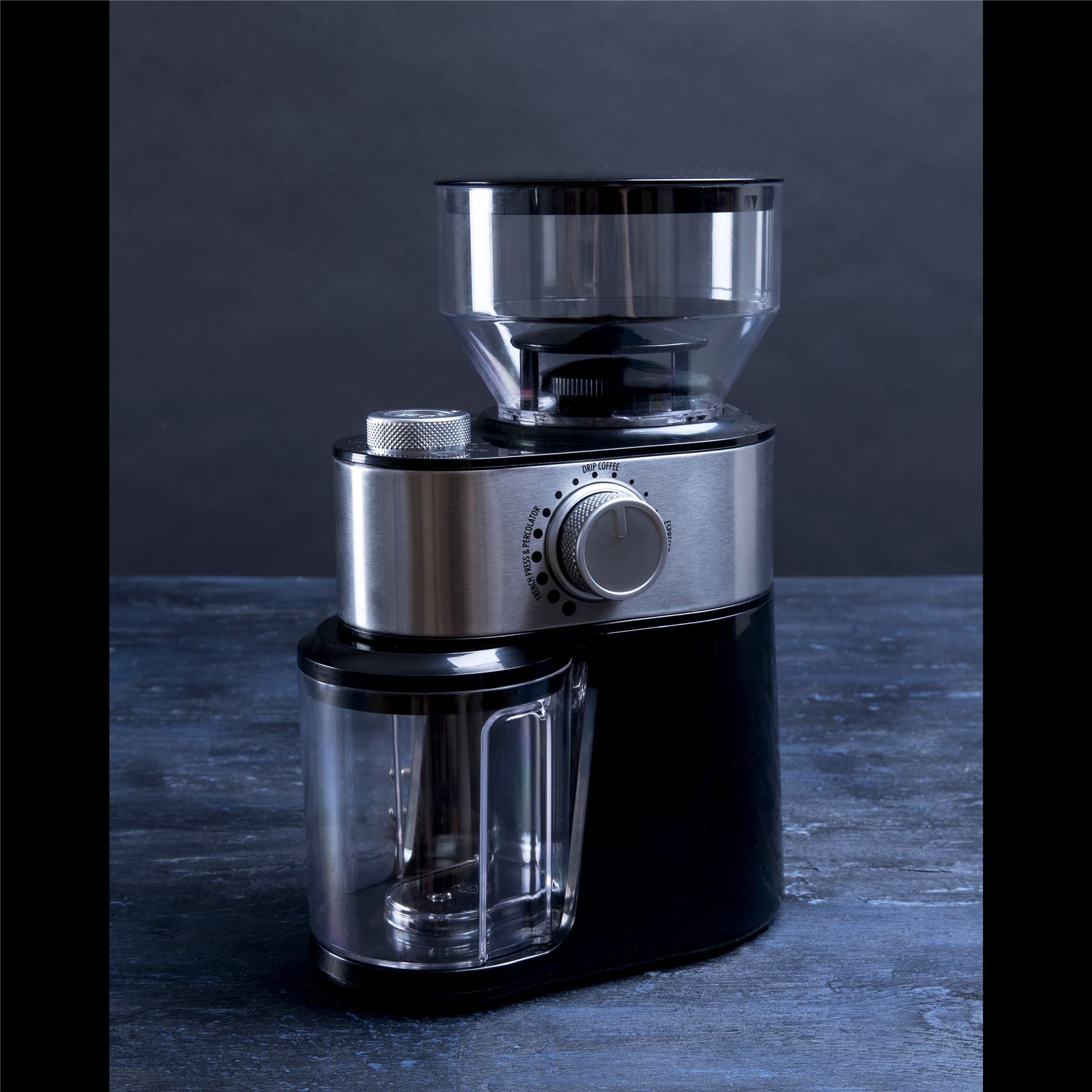 Gastronoma Barista Electric Burr Coffee Grinder - Adjustable with 12 Precise Grind Settings for 12 Cups - Professional Coffee Bean Grinder