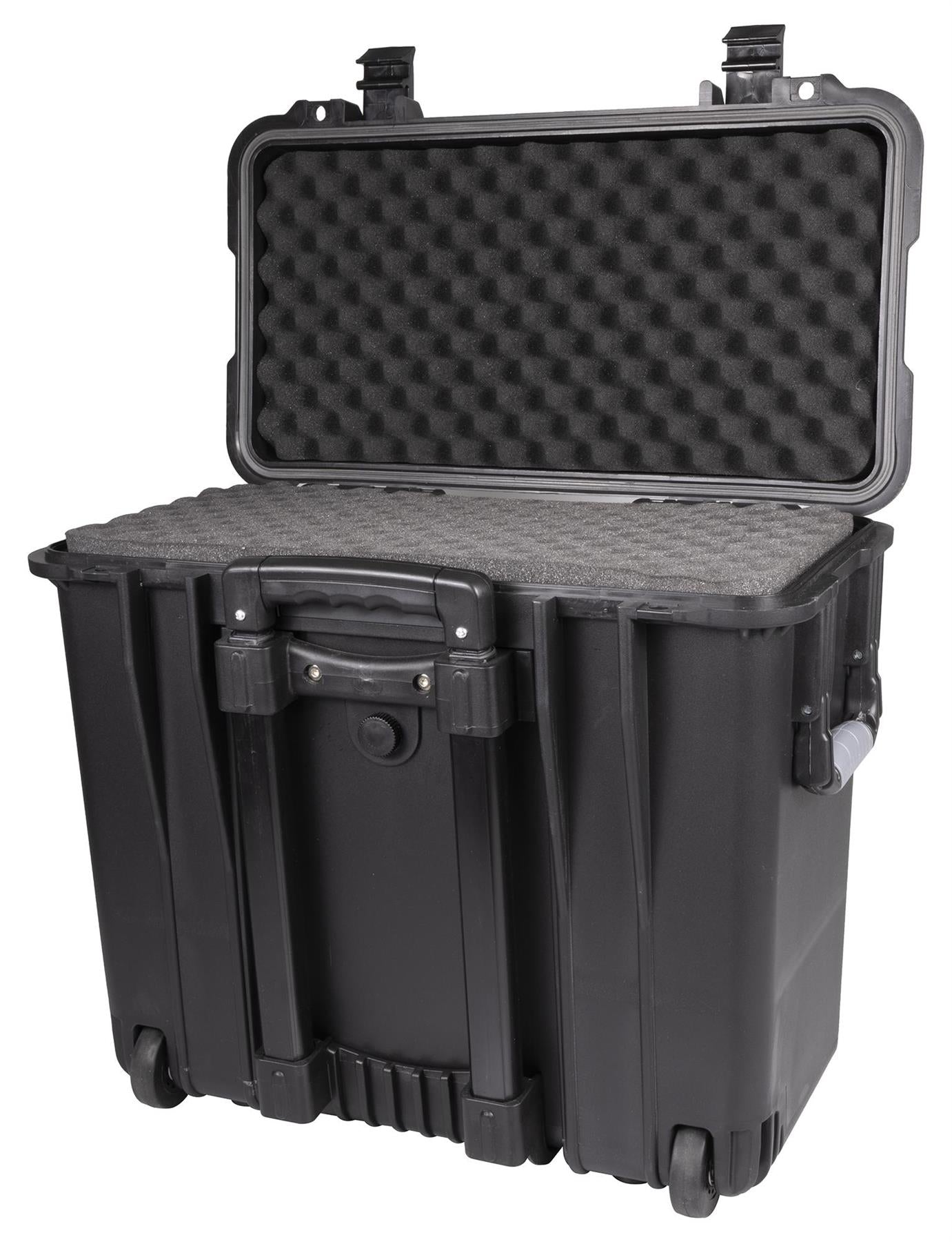 Waterproof Travel Flight Dry Box Hard Carry Case on Wheels Foam Tool Camera Storage Box Protective Black 460mm x 500mm x 305mm -