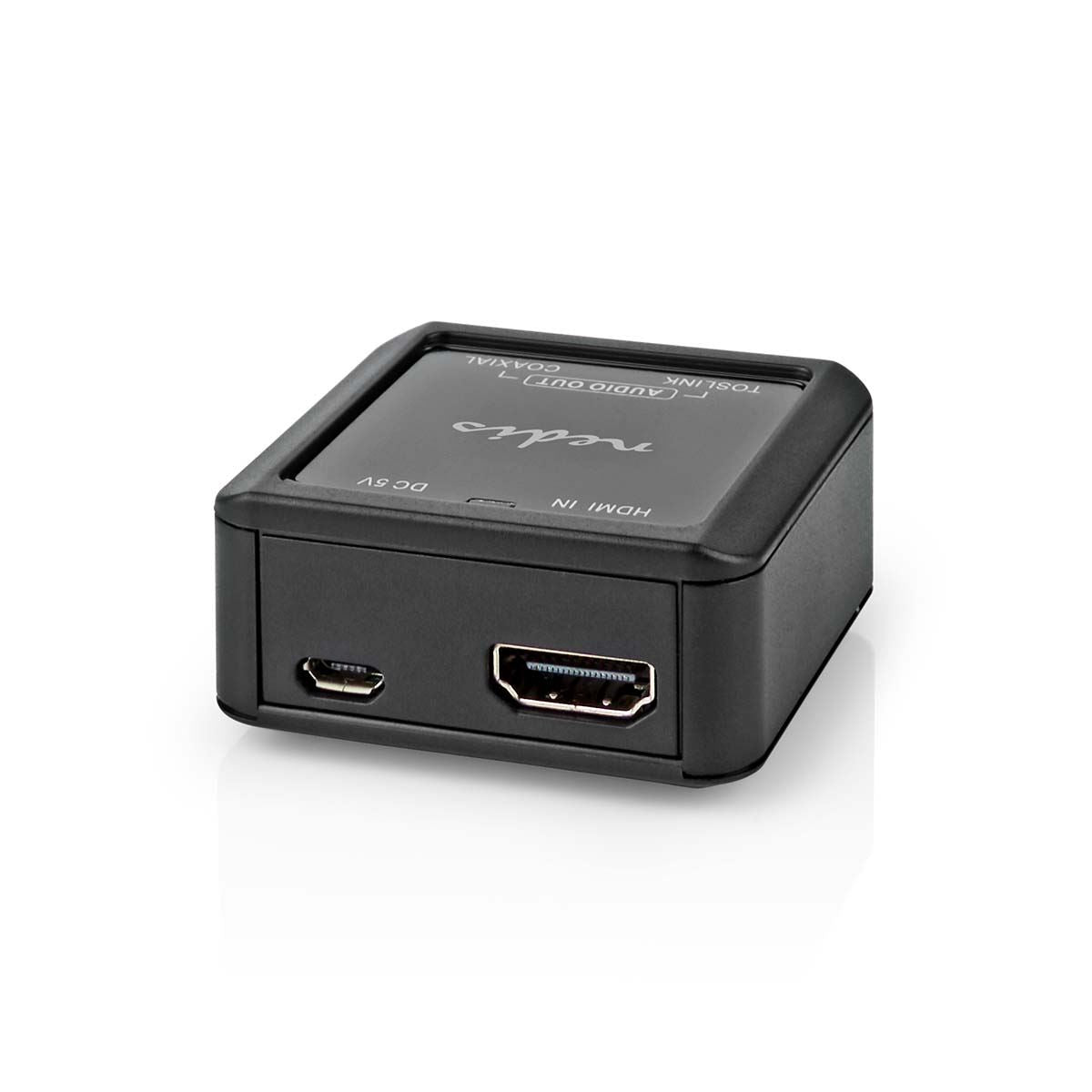 Nedis Digital Audio Converter | 1-way | Connection input: DC Power / HDMI™ Input to Connection output: 1x Coax Audio / 1x TosLink Female | Automatic | Anthracite