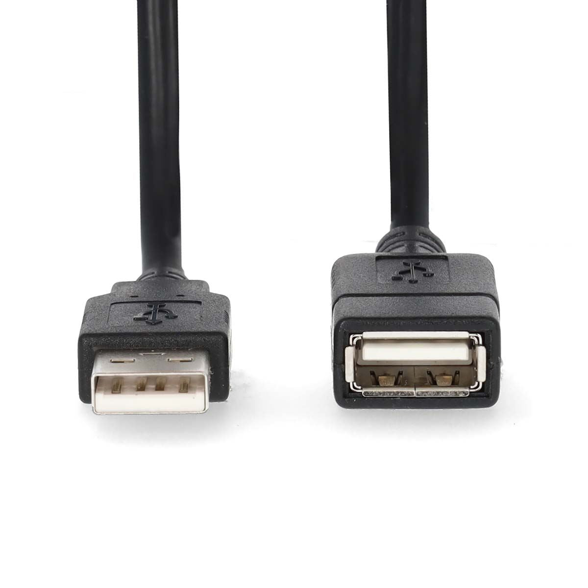Nedis USB Cable | USB 2.0 | USB-A Male | USB-A Female | 480 Mbps | Nickel Plated | 3.00 m | Round | PVC | Black | Label