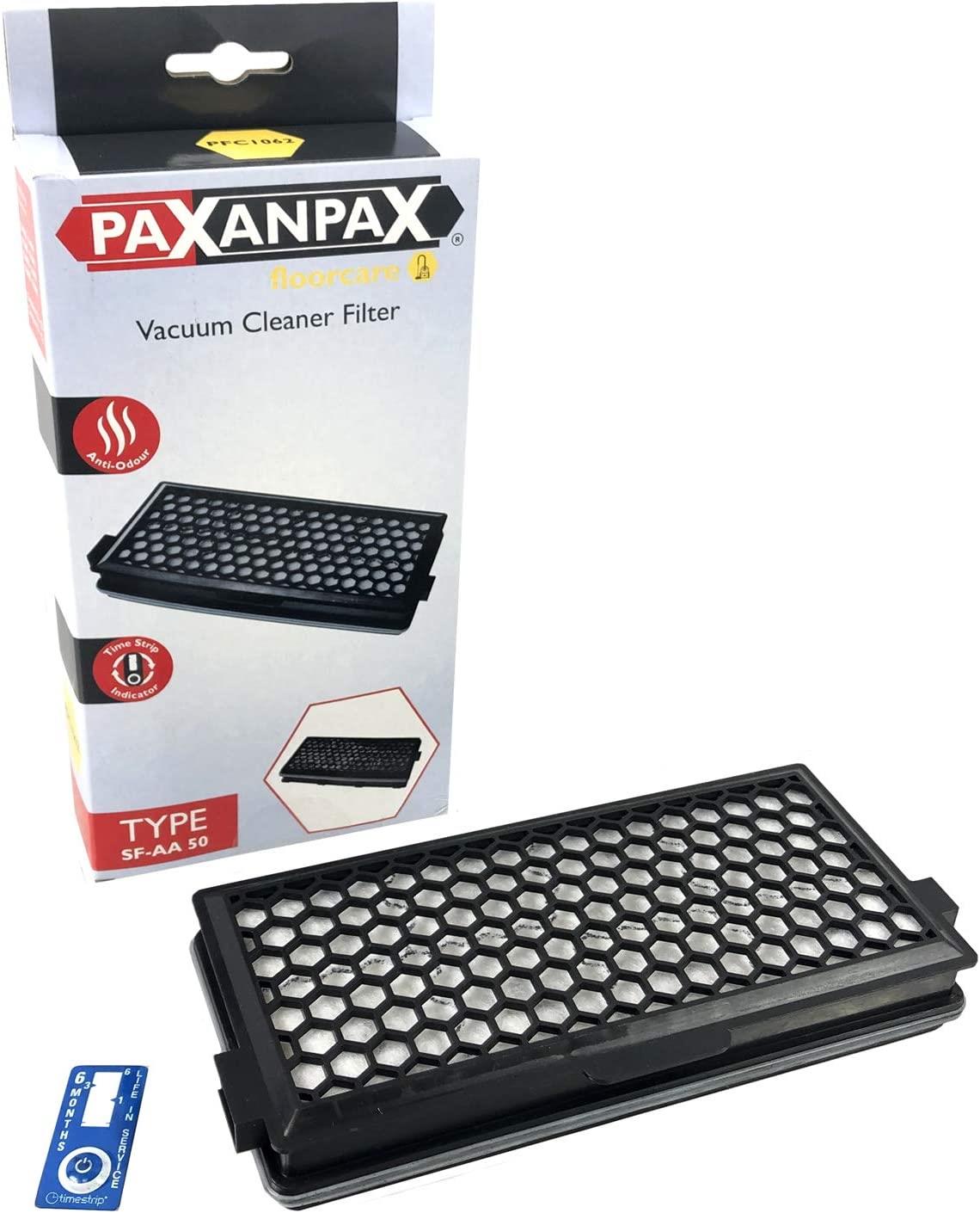 Miele SF-AA50 9616110 Anti Odour Vacuum Cleaner Compatible Filter with Timestrip Indicator for Miele S4000, S5000, S6000, S8000, B...