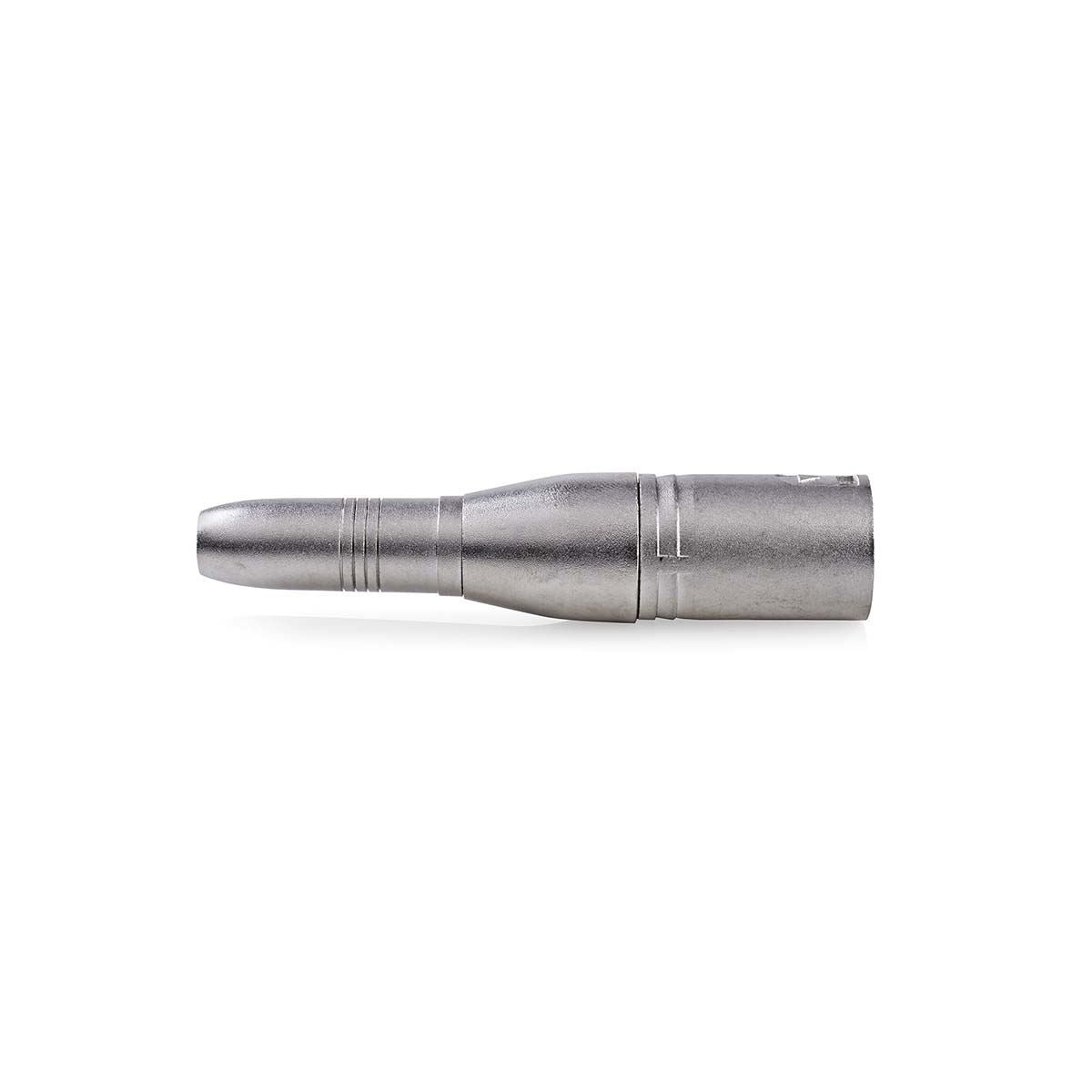 Nedis XLR Adapter | XLR 3-Pin Male | 6.35 mm Female | Nickel Plated | Straight | Metal | Silver | 10 pcs | Box