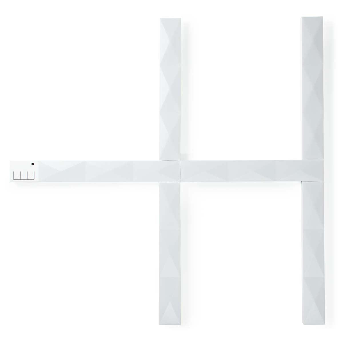 Nedis SmartLife Wi-Fi LED Wall Light 6 Modular Bars, 16 Million Colours, 44 Scene Modes, Music Sync, RGBIC Technology, Dimmable, Voice Control Compatible with Alexa & Google Home