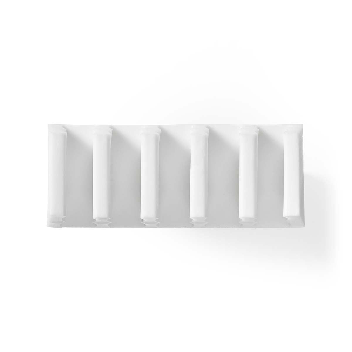 Nedis Cable Management | Cable Clip | Click and Go | 2 pcs | Number of slots: 5 Slots | Maximum cable thickness: 7.1 mm | Polypropylene | White